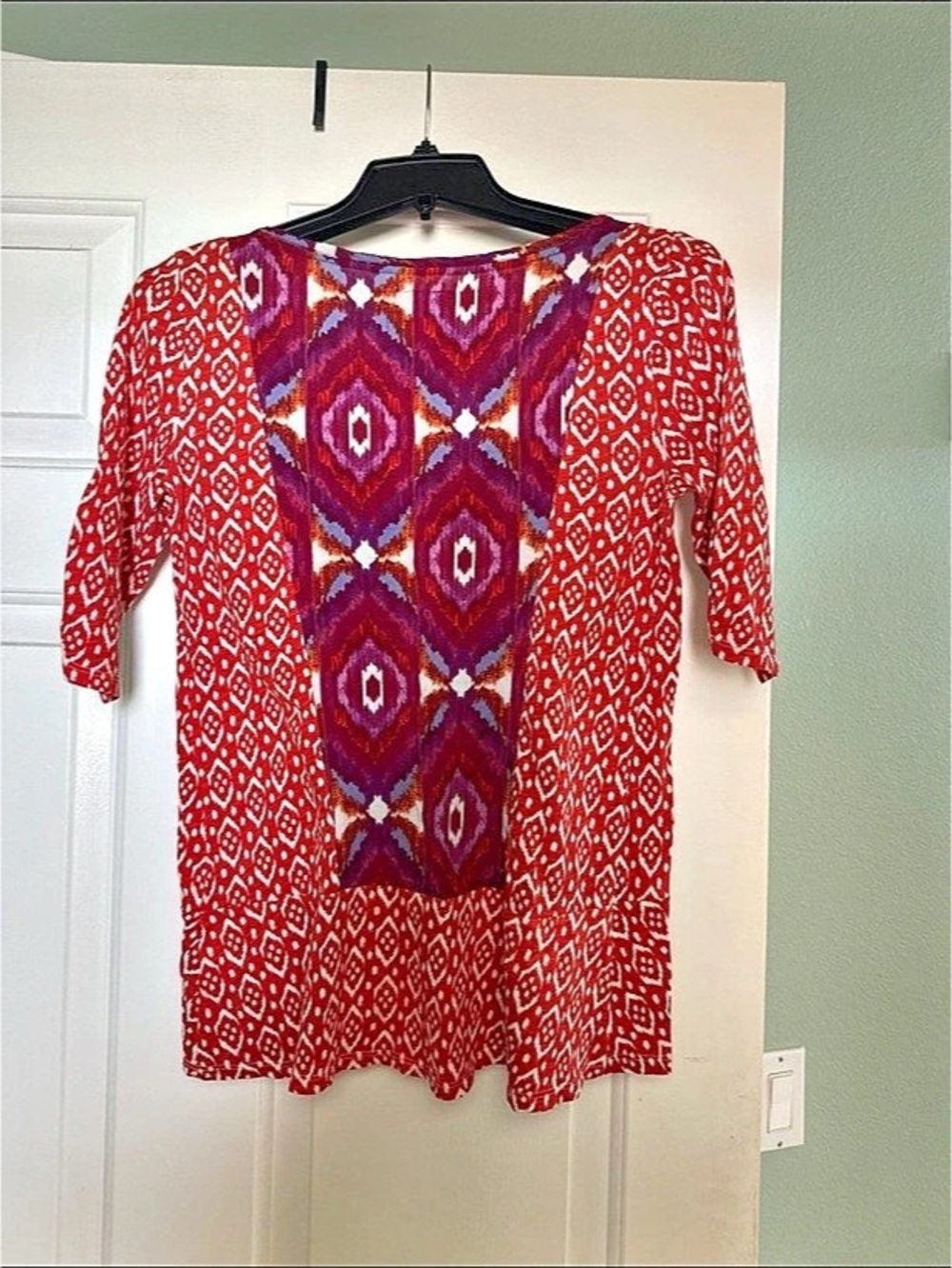 Anthropologie, Akemi + Kin Geometric Tunic in Red.  Size XS